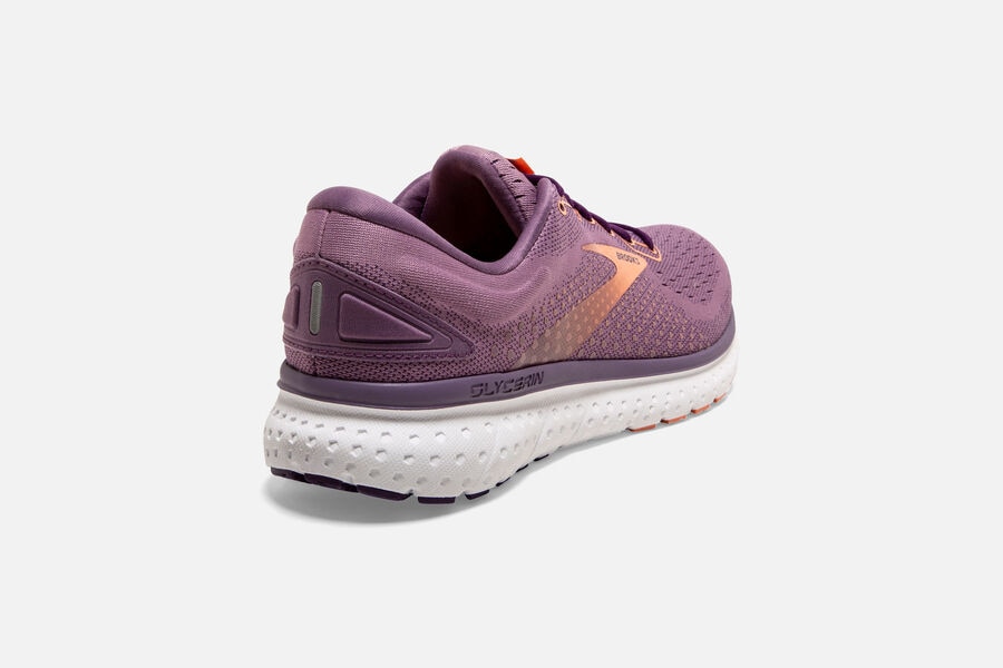 Brooks Running Shoes - Glycerin 18 Road Womens - Purple - MZL-397124